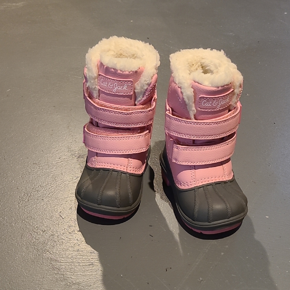 Cat & Jack Pink and Gray Kids' Boots